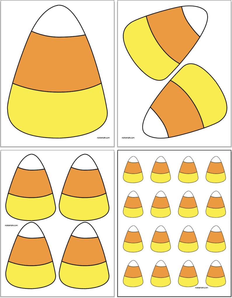 Free Printable Candy Corn Templates - The Artisan Life with regard to Free Printable Candy Corn