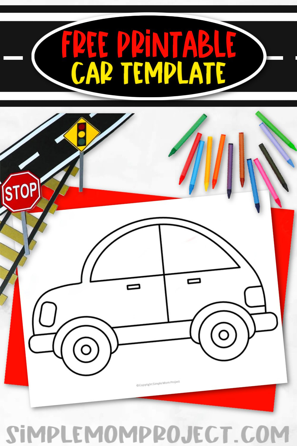 Free Printable Car Template – Simple Mom Project with Free Printable Car Template