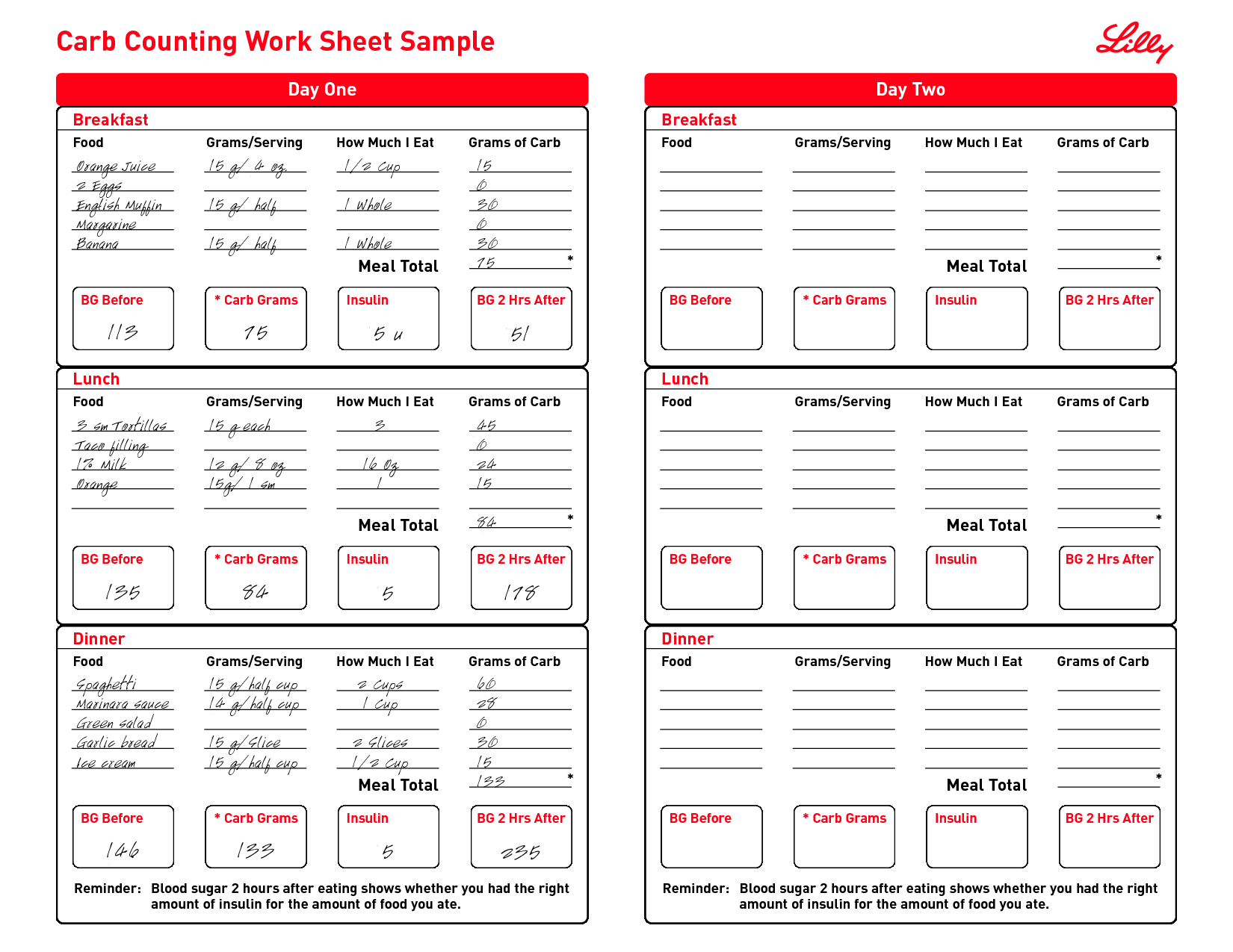 Free Printable Carb Counter Chart with Free Printable Carb Counter Chart