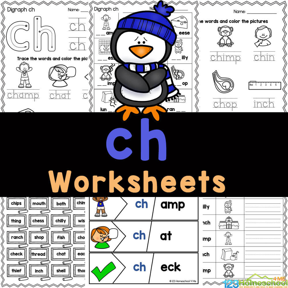 Free Printable Ch Sound Words Worksheets with Free Printable Ch Digraph Worksheets