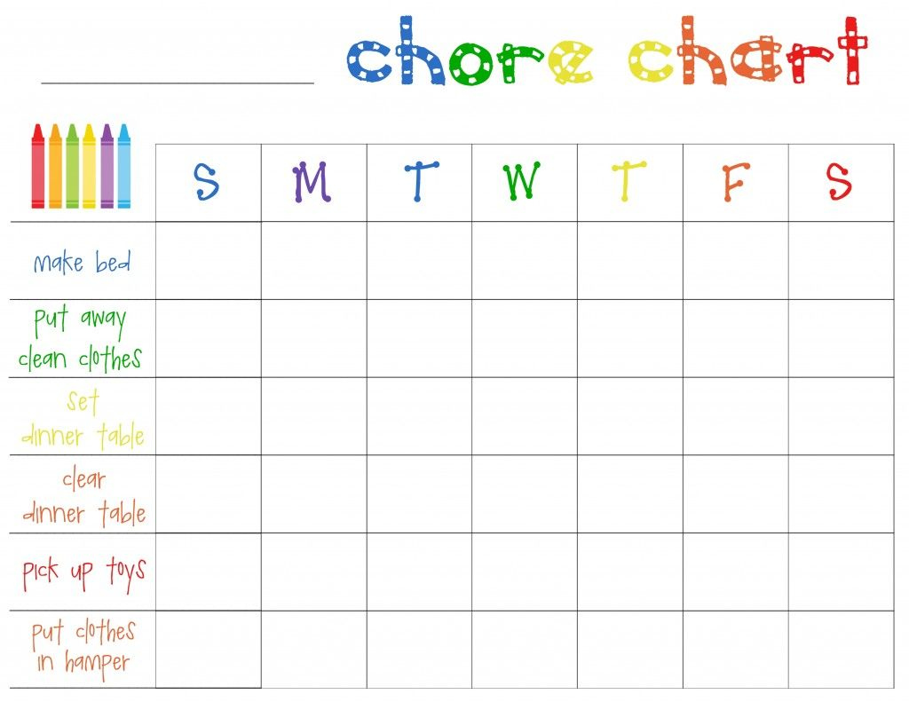 Free Printable Chore Charts For Toddlers regarding Free Printable Toddler Chore Chart