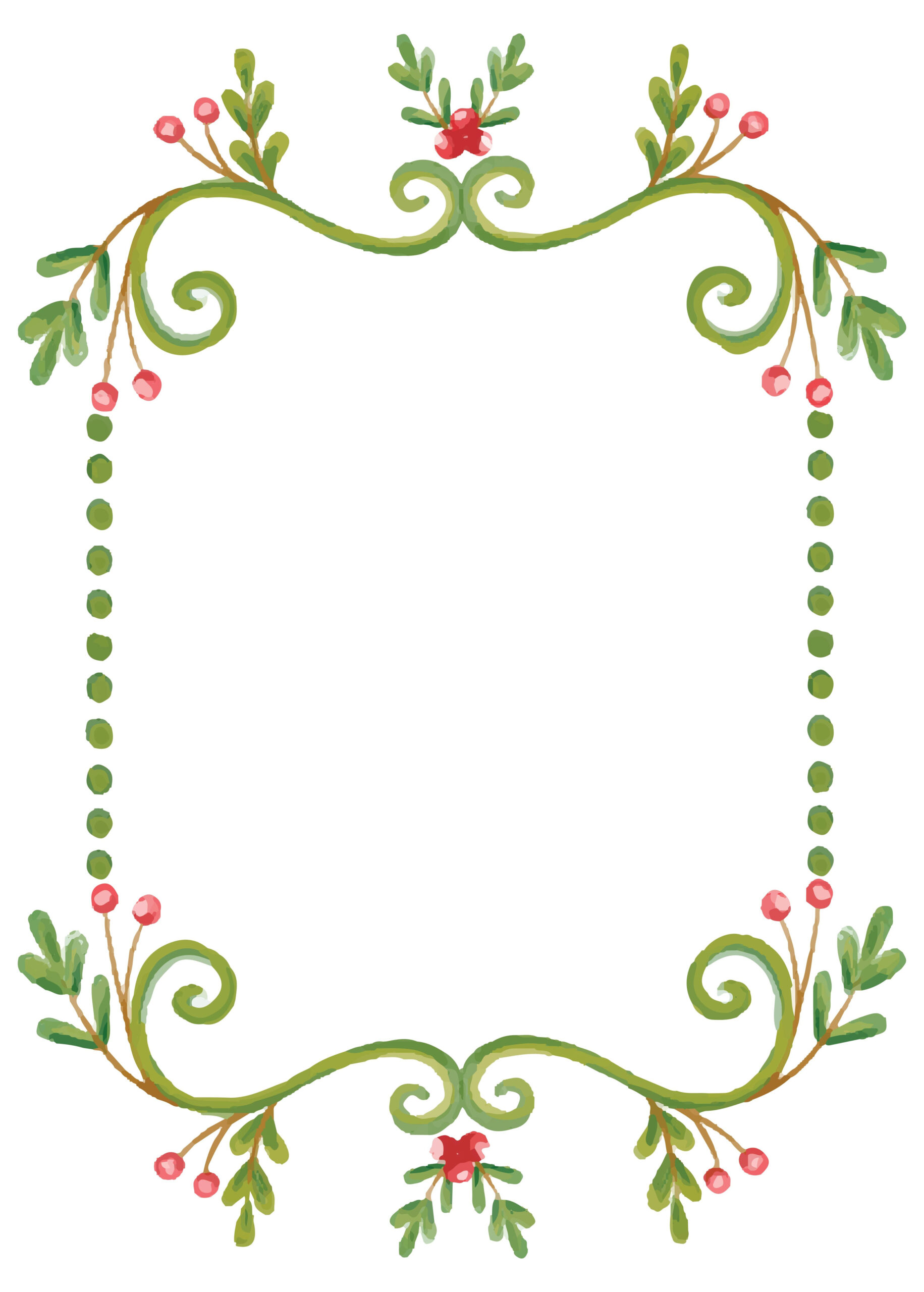 Free Printable Christmas Border Templates | Printablee | Free with Free Printable Christmas Borders