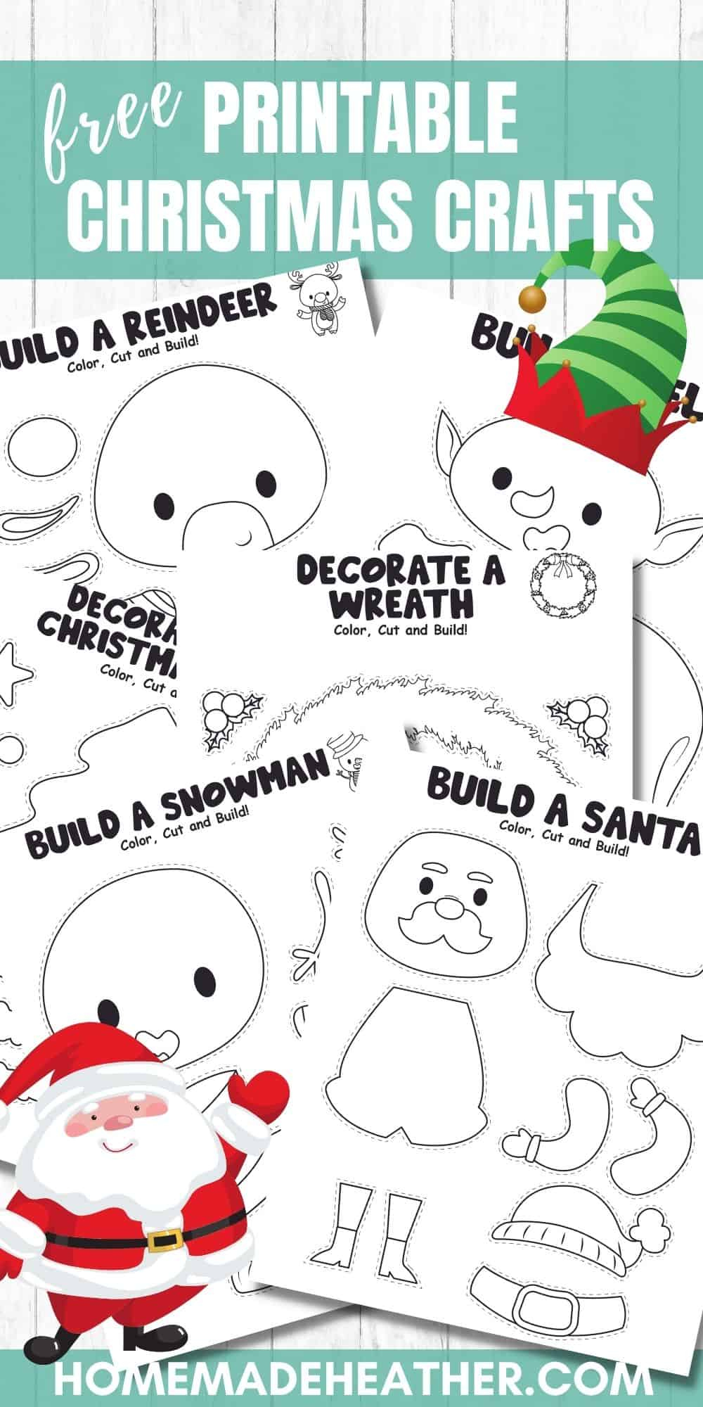 Free Printable Christmas Crafts » Homemade Heather inside Free Christmas Printables For Kids