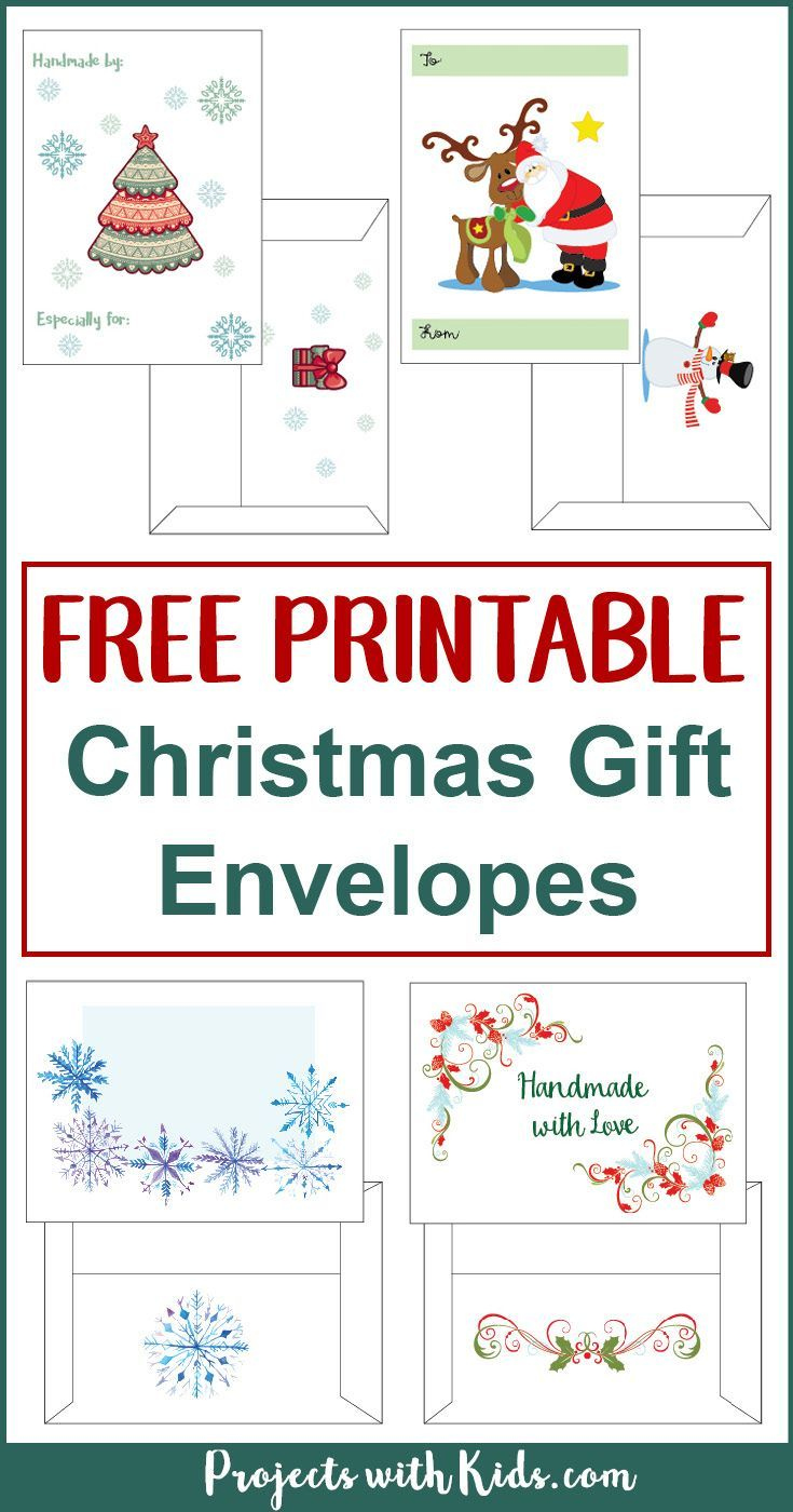 Free Printable Christmas Gift Envelopes | Free Christmas with Free Printable Christmas Gift Card Envelopes