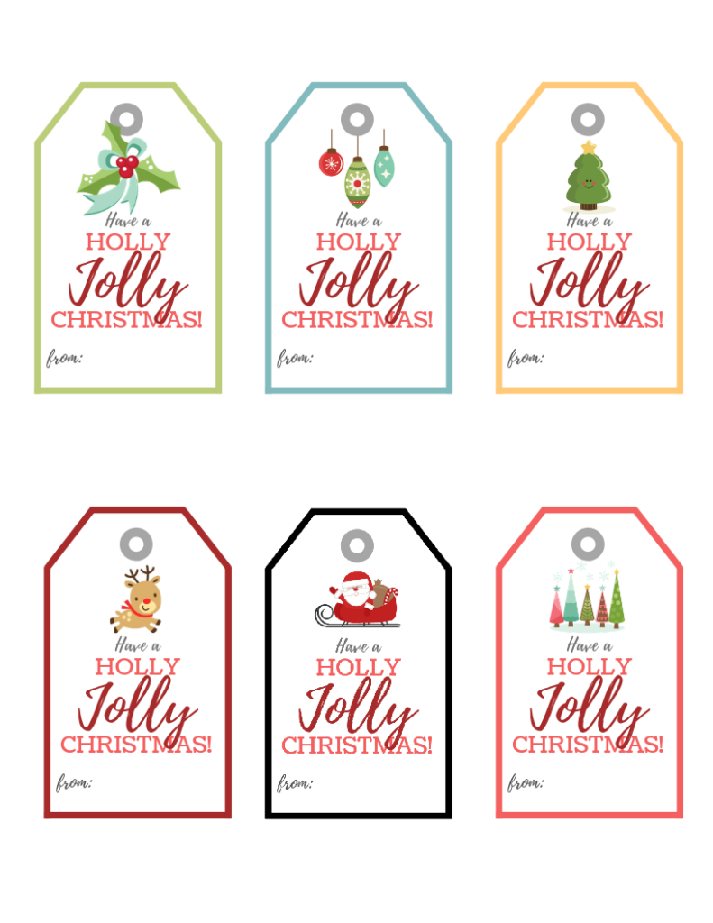 Free Printable Christmas Gift Tags | Baking You Happier in Free Printable Christmas Gift Tags