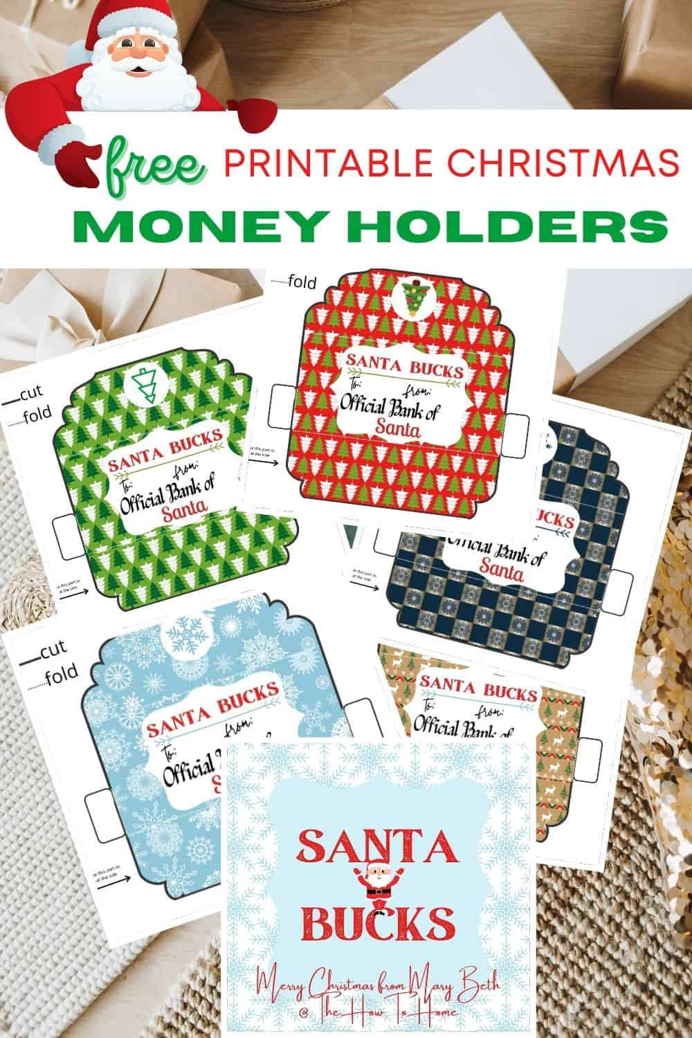 Free Printable Christmas Money Holders | Christmas Money Holder within Free Printable Christmas Money Holders