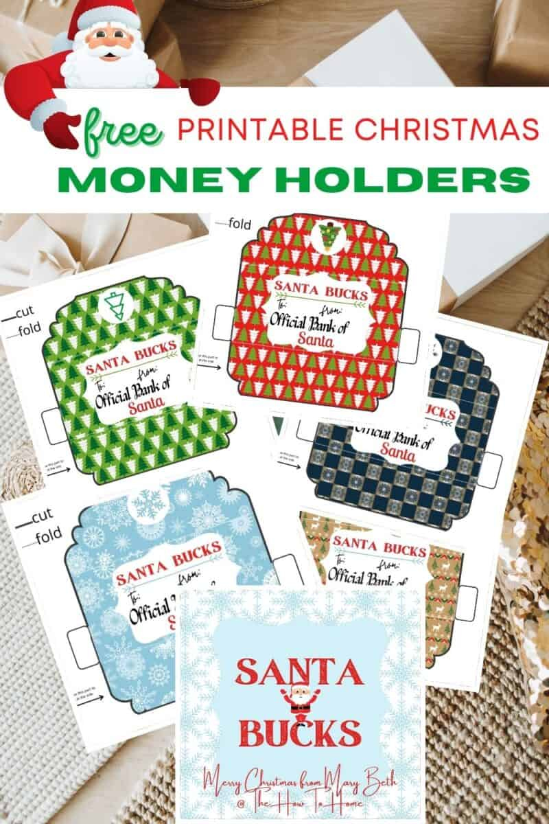 Free Printable Christmas Money Holders - The How-To Home in Christmas Money Wallets Free Printable