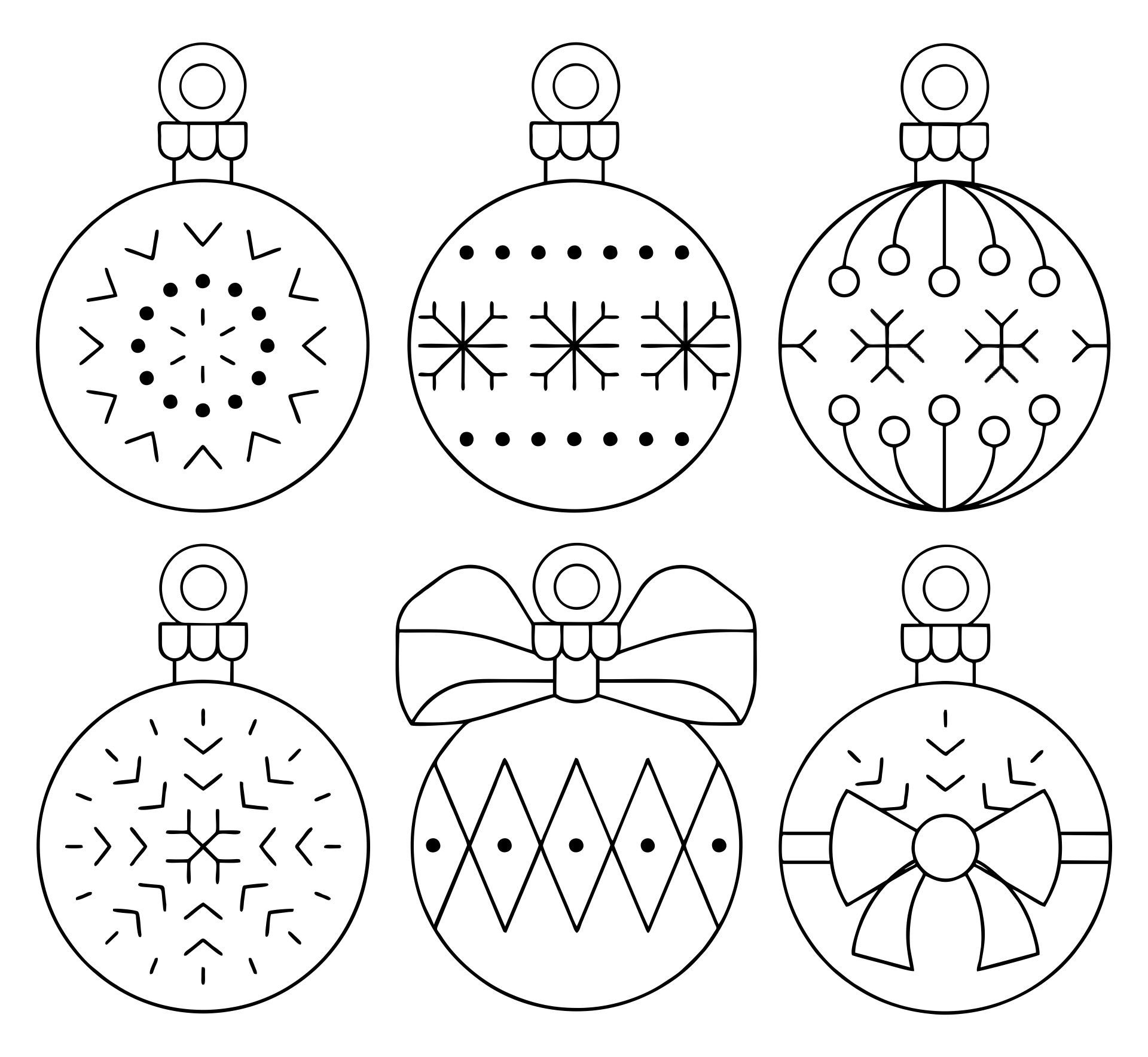 Free Printable Christmas Ornament Templates | Printablee with regard to Free Printable Christmas Ornament Patterns