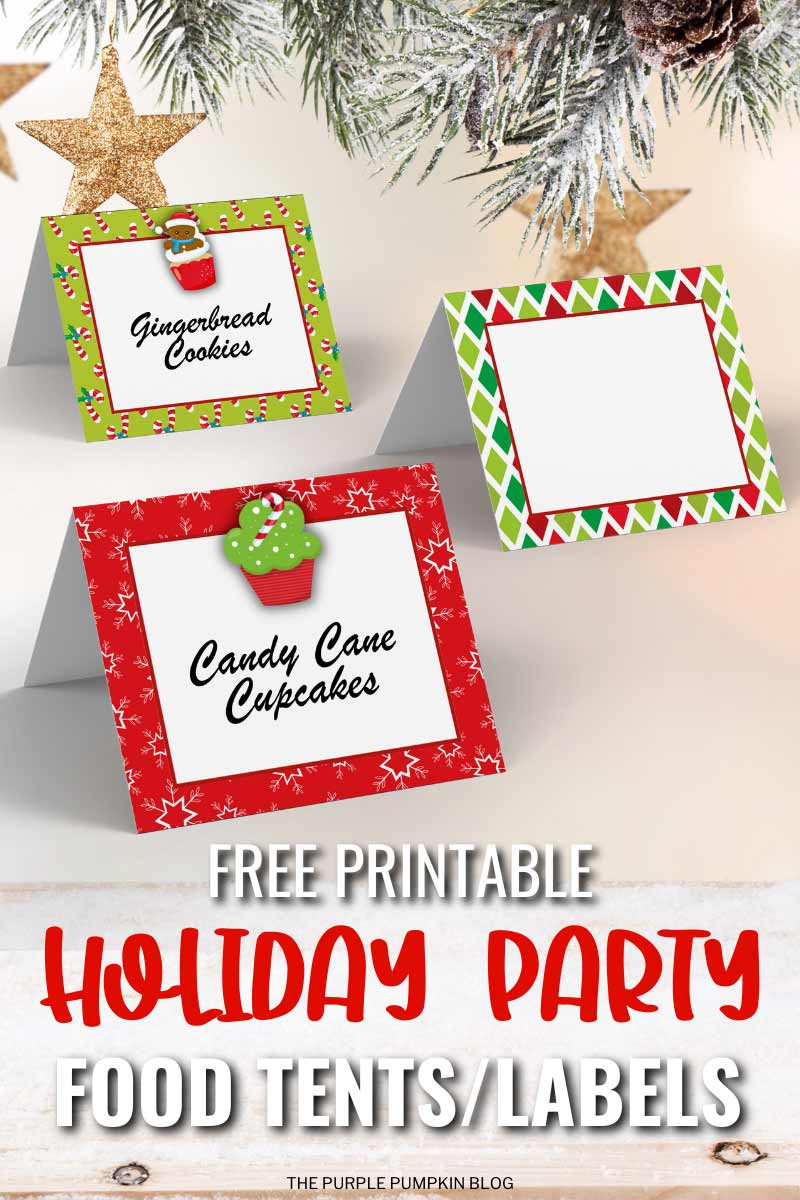 Free Printable Christmas Party Food Labels For The Buffet Table regarding Free Printable Christmas Food Labels