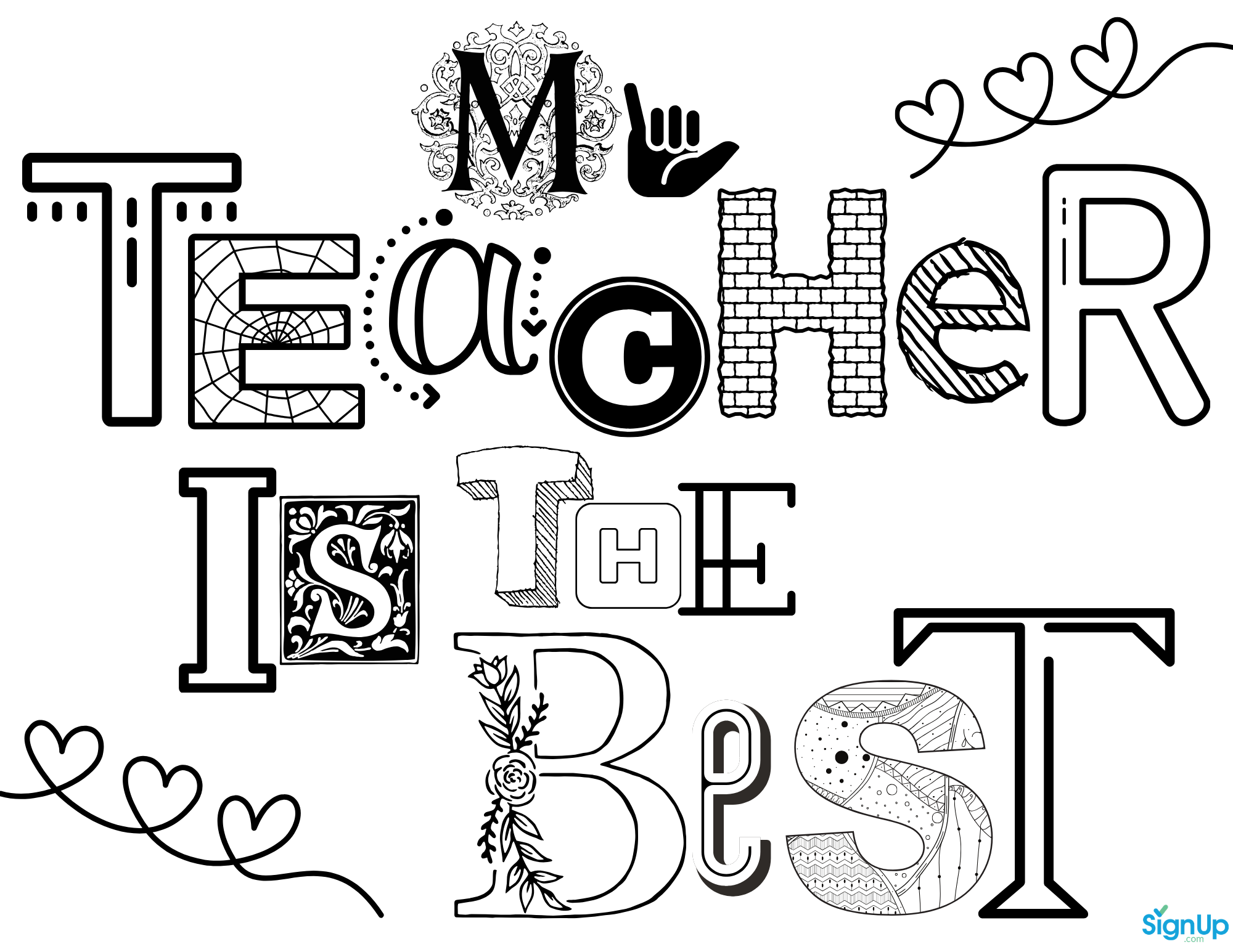 Free Printable Coloring Pages For Teacher Appreciation | Signup intended for Free Printables For Teachers