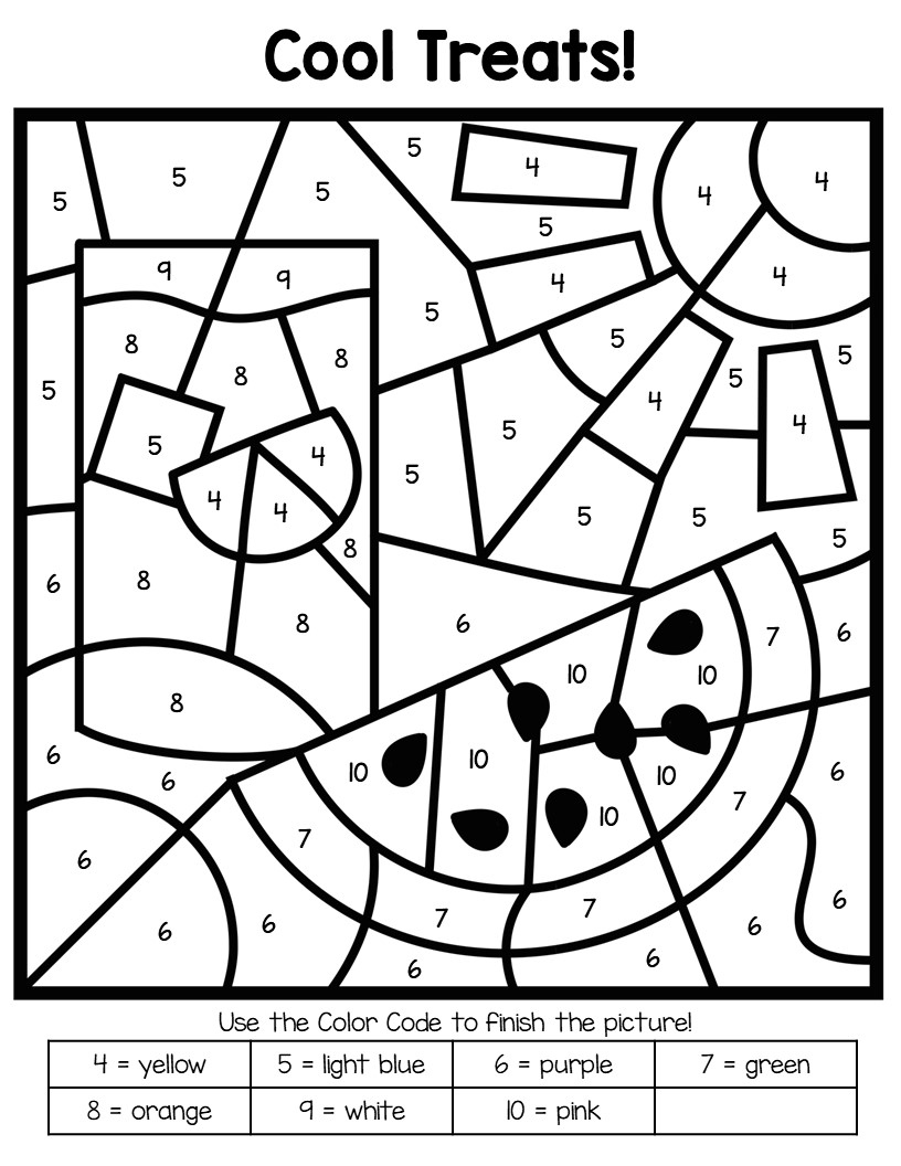 Free Printable Colornumber Coloring Pages - Best Coloring throughout Free Printable Paint By Number Coloring Pages