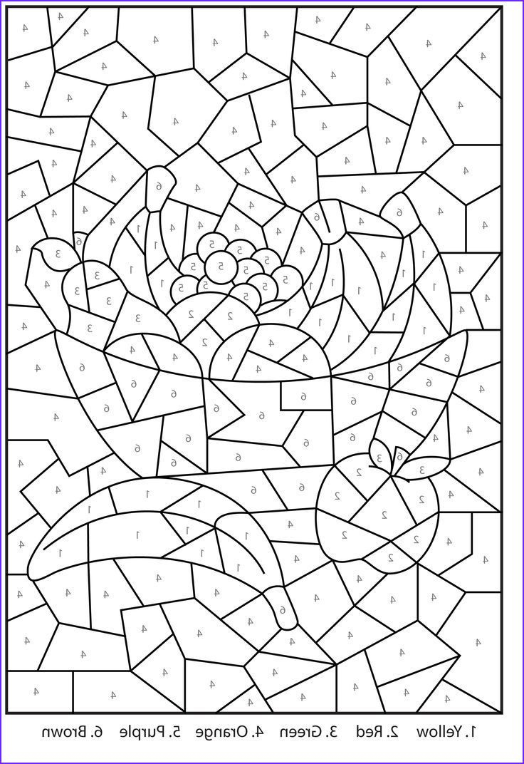 Free Printable Colornumber Coloring Pages For Adults with Free Printable Color By Number for Adults