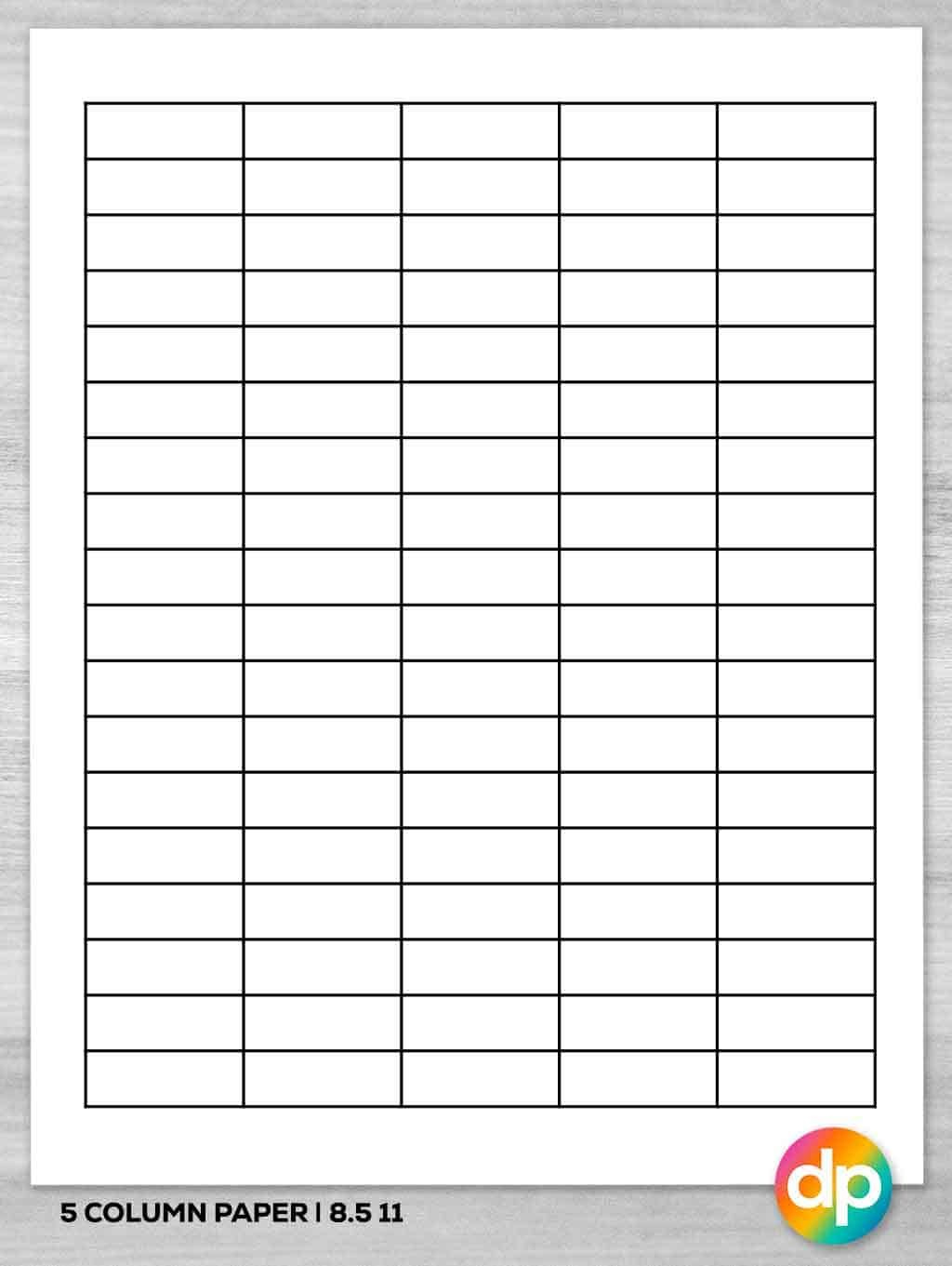 Free Printable Column Paper - Daily Printables | Free Printable regarding Free Printable Column Paper