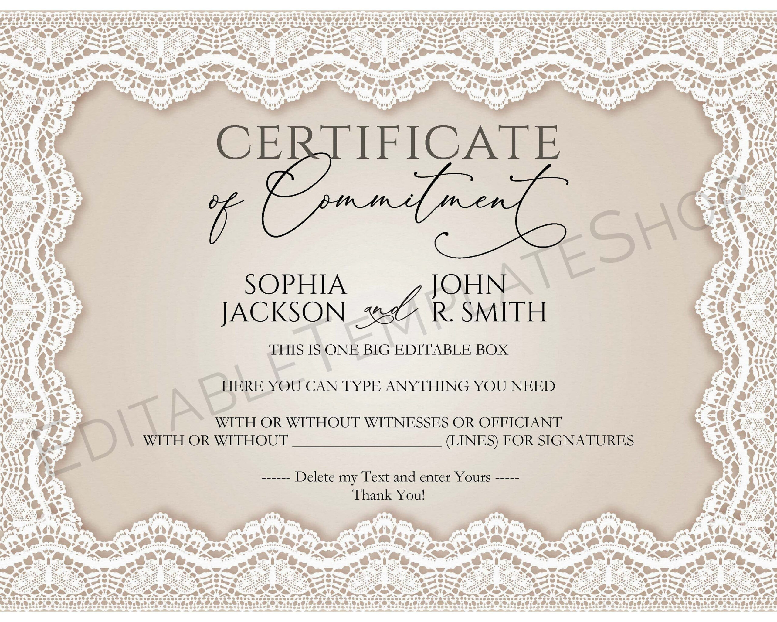 Free Printable Commitment Certificate Template - Printable pertaining to Commitment Certificate Free Printable