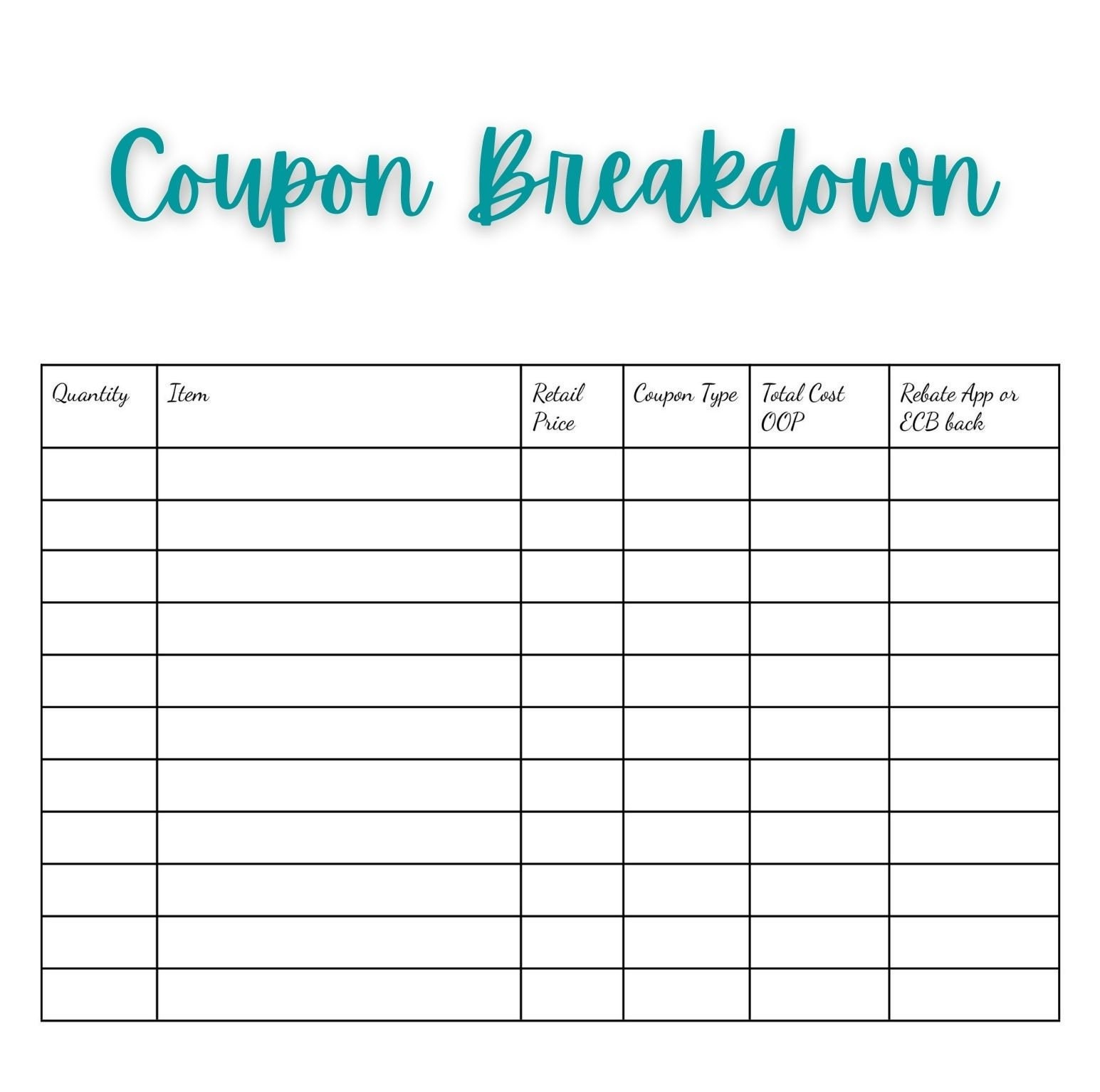 Free Printable Coupon Grocery Shopping List! Click Here--&amp;gt; , 43% Off within Free Printable Coupon Spreadsheet