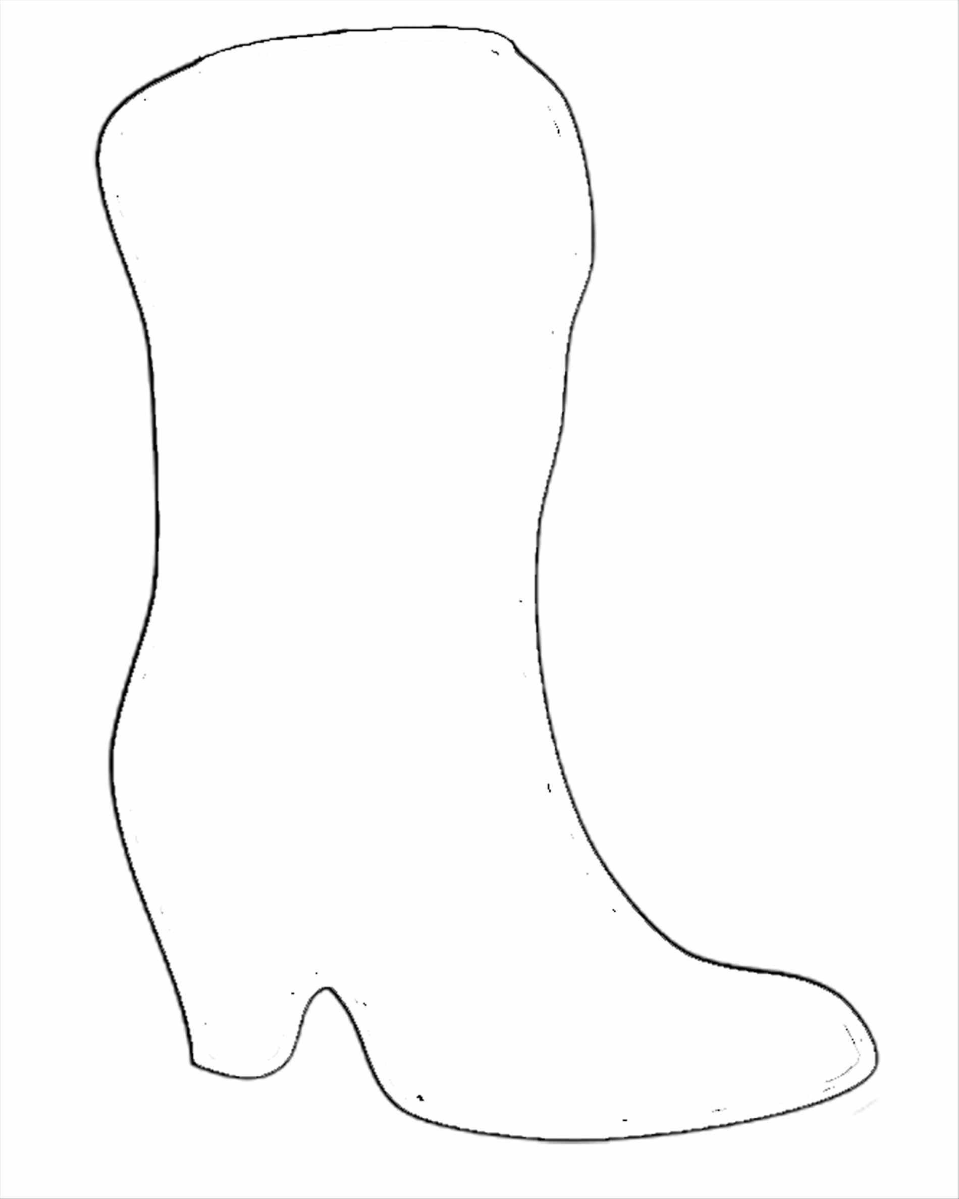 Free Printable Cowboy Boot Template - Printable Templates Free with Free Printable Cowboy Boot Stencil