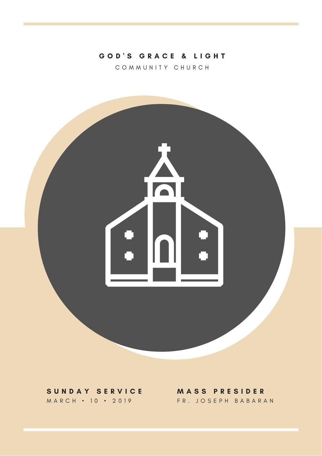 Free, Printable, Customizable Church Program Templates | Canva within Free Printable Church Program Templates