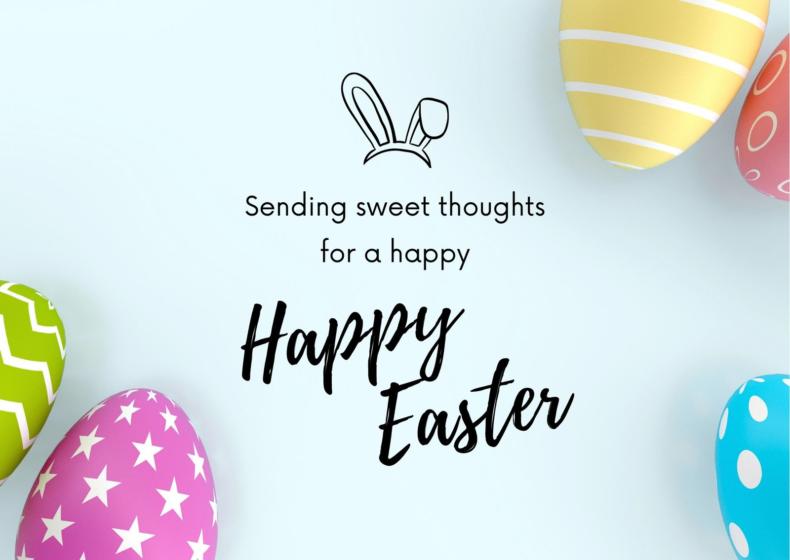 Free Printable, Customizable Easter Card Templates | Canva inside Free Printable Easter Greeting Cards