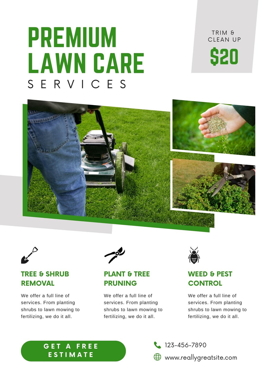 Free Printable, Customizable Landscaping Flyer Templates | Canva in Free Printable Landscaping Flyers