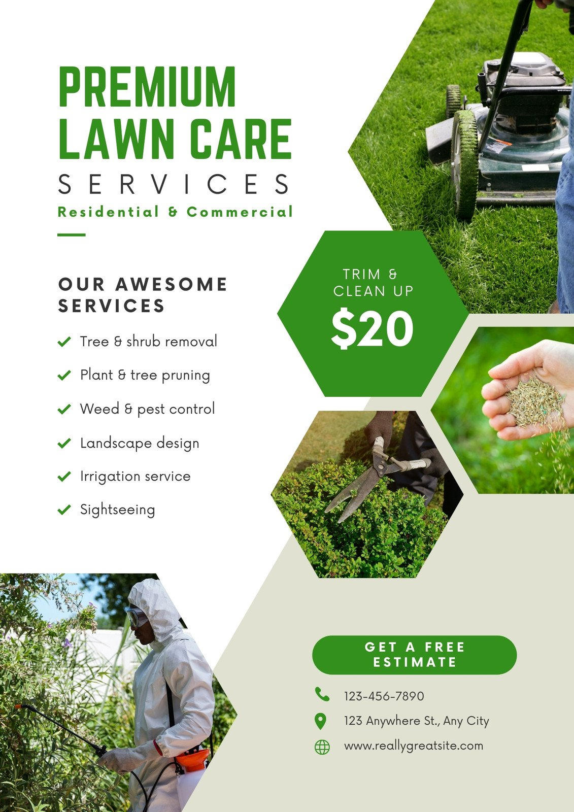 Free Printable, Customizable Landscaping Flyer Templates | Canva inside Free Printable Landscaping Flyers