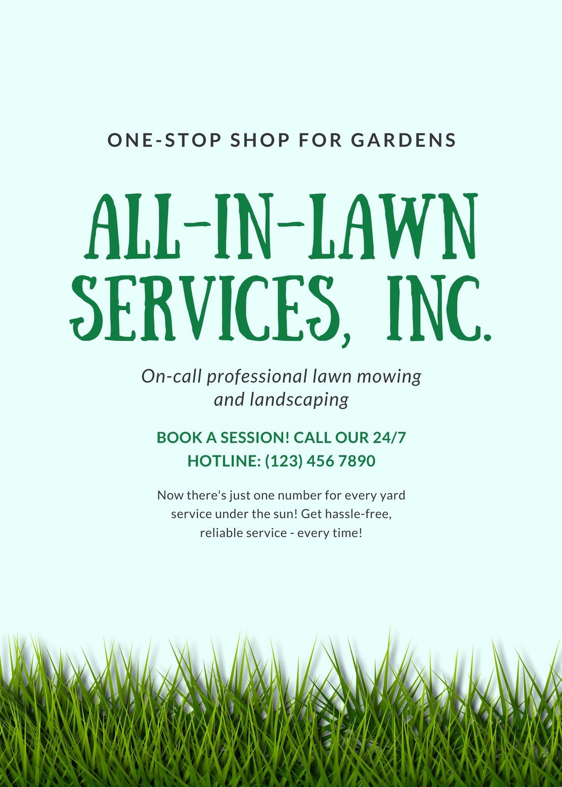 Free Printable, Customizable Landscaping Flyer Templates | Canva regarding Free Printable Landscaping Flyers