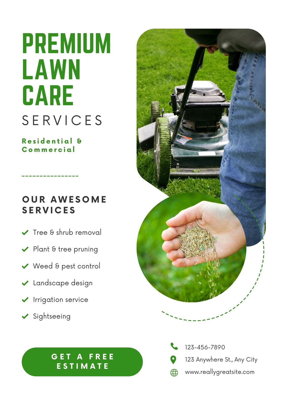 Free Printable, Customizable Landscaping Flyer Templates | Canva within Free Printable Landscaping Flyers