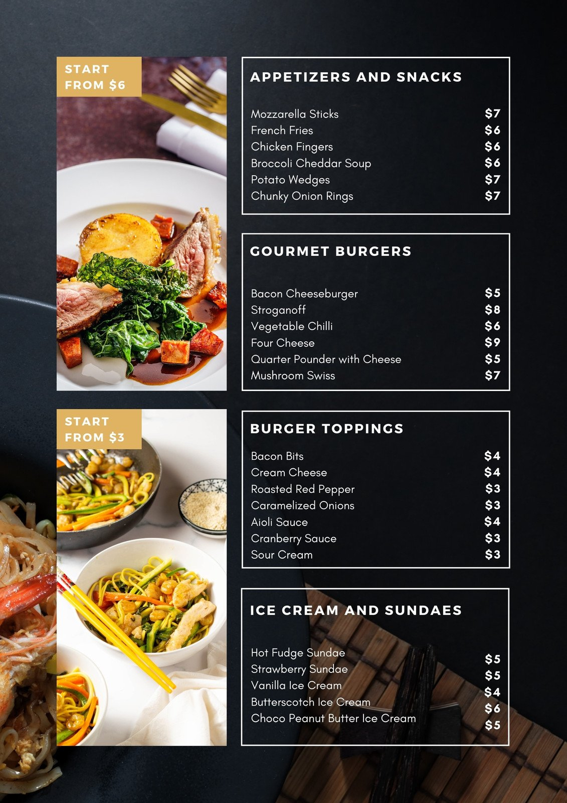 Free Printable, Customizable Lunch Menu Templates | Canva inside Design A Menu For Free Printable