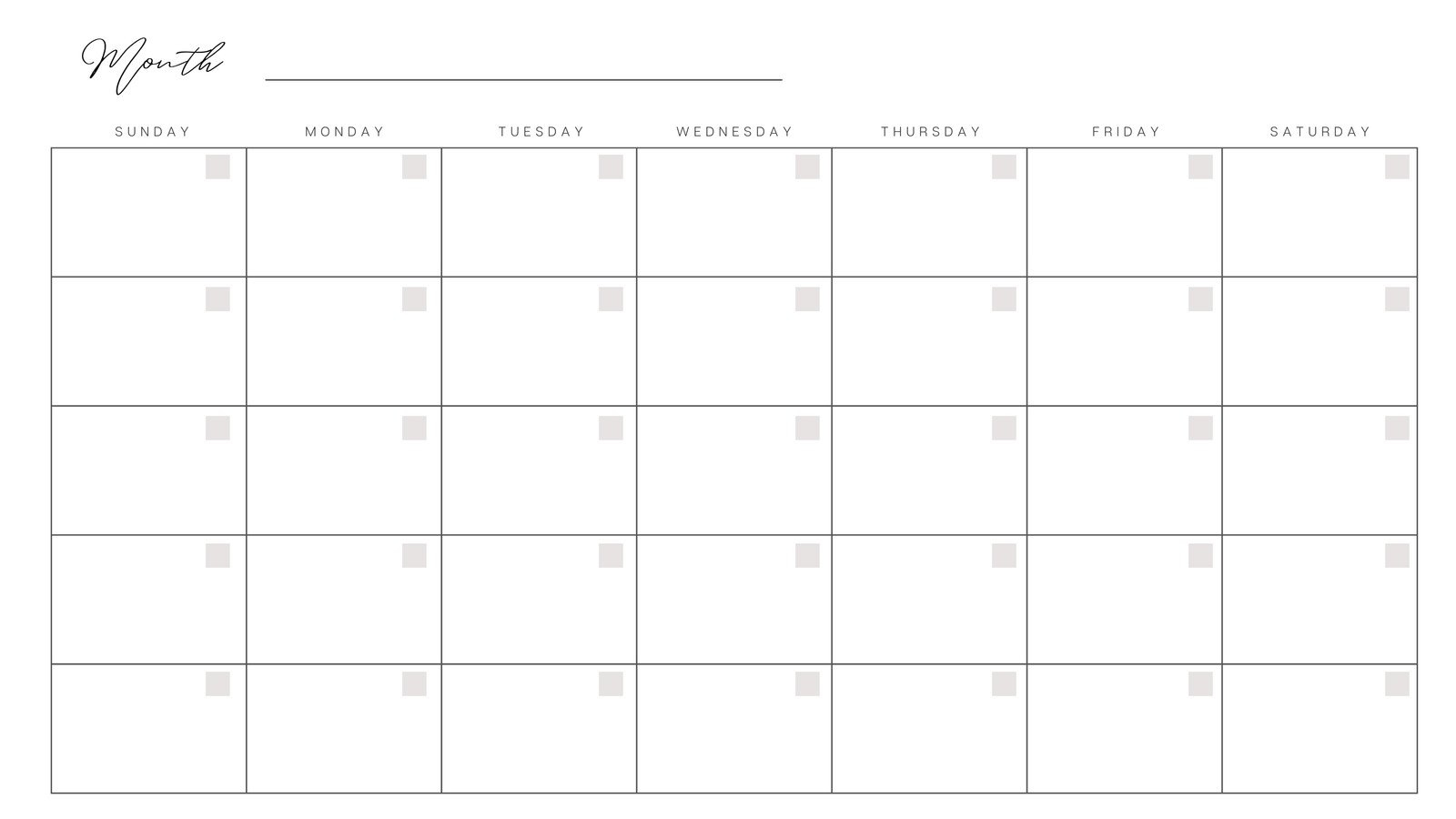 Free, Printable, Customizable Monthly Calendar Templates | Canva pertaining to Free Printable Monthly Planner