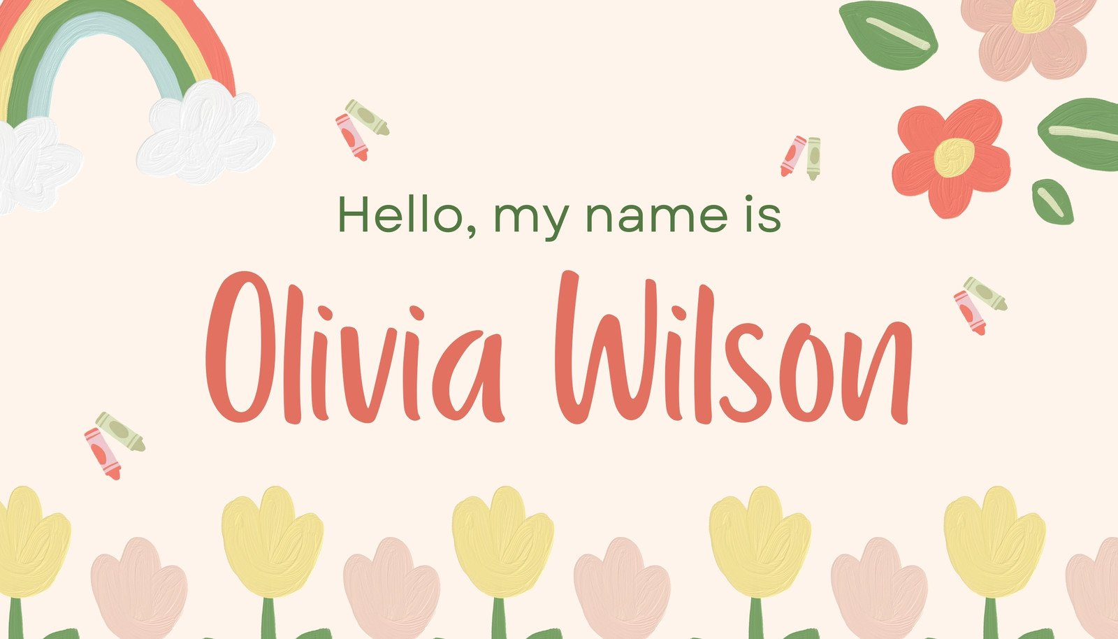 Free, Printable, Customizable Name Tag Templates | Canva regarding Free Printable Name Labels for Kids