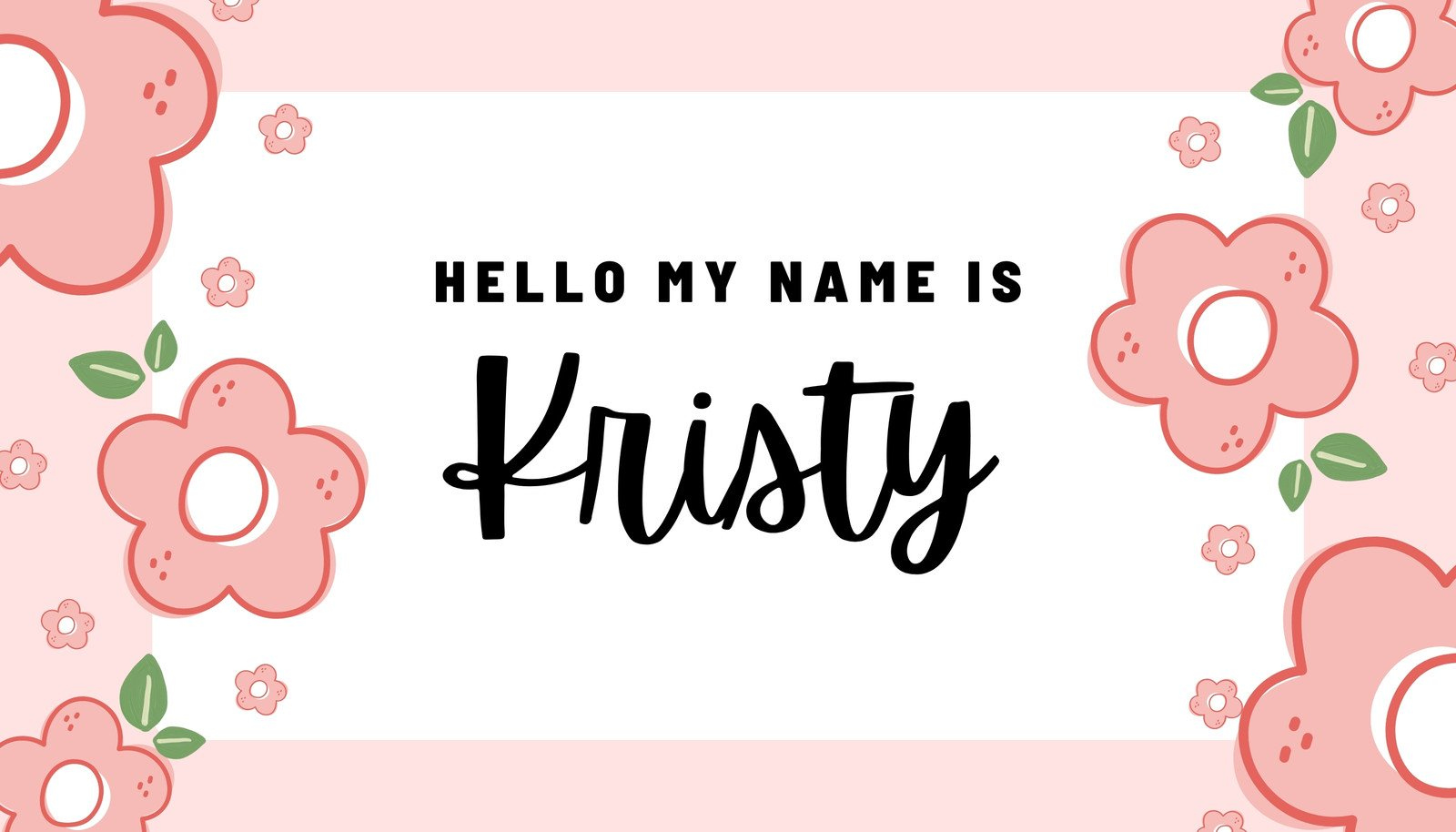 Free, Printable, Customizable Name Tag Templates | Canva regarding Free Printable Name Labels for Kids