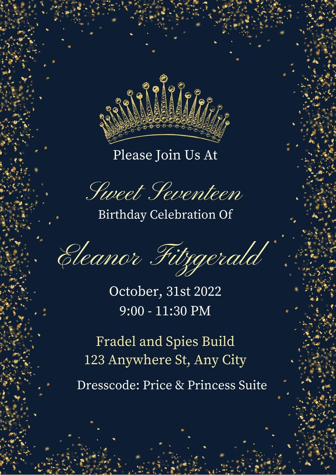 Free, Printable, Customizable Princess Invitation Templates | Canva inside Free Printable Invitation Maker