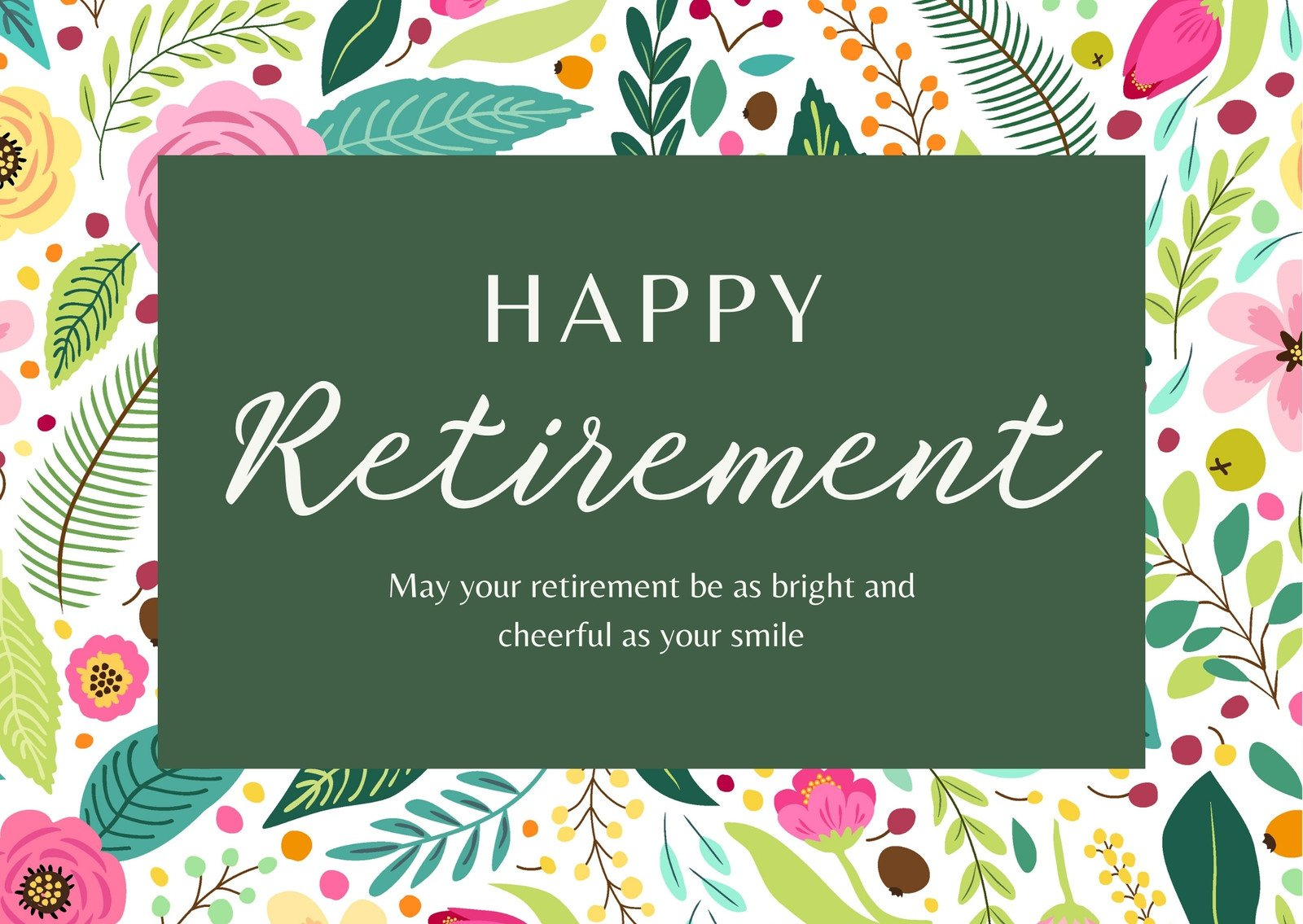 Free Printable, Customizable Retirement Card Templates | Canva in Free Printable Retirement Cards