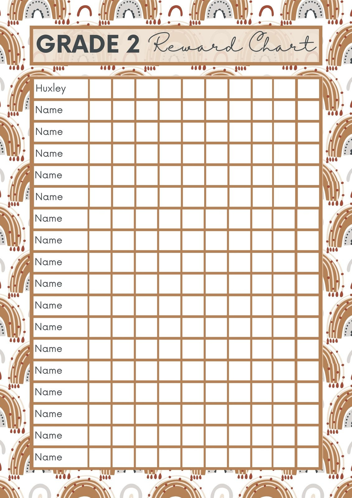 Free Printable, Customizable Reward Chart Poster Templates | Canva for Free Printable Incentive Charts For School