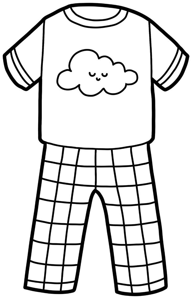 Free Printable Cute Pajamas Coloring Page | Toddler Coloring Book pertaining to Free Printable Pajama Coloring Pages