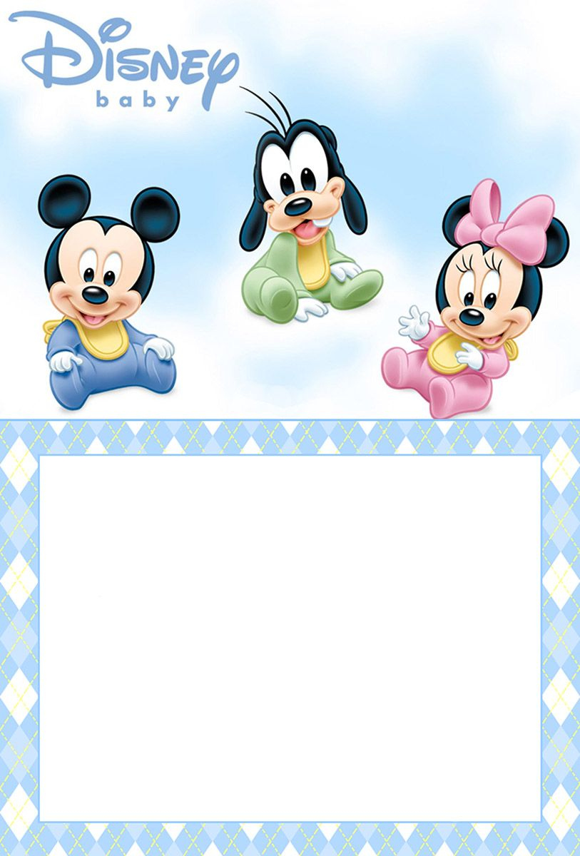 Free Printable Disney Baby Invitation Template | Mickey Mouse Baby with Free Printable Baby Mickey Mouse Birthday Invitations