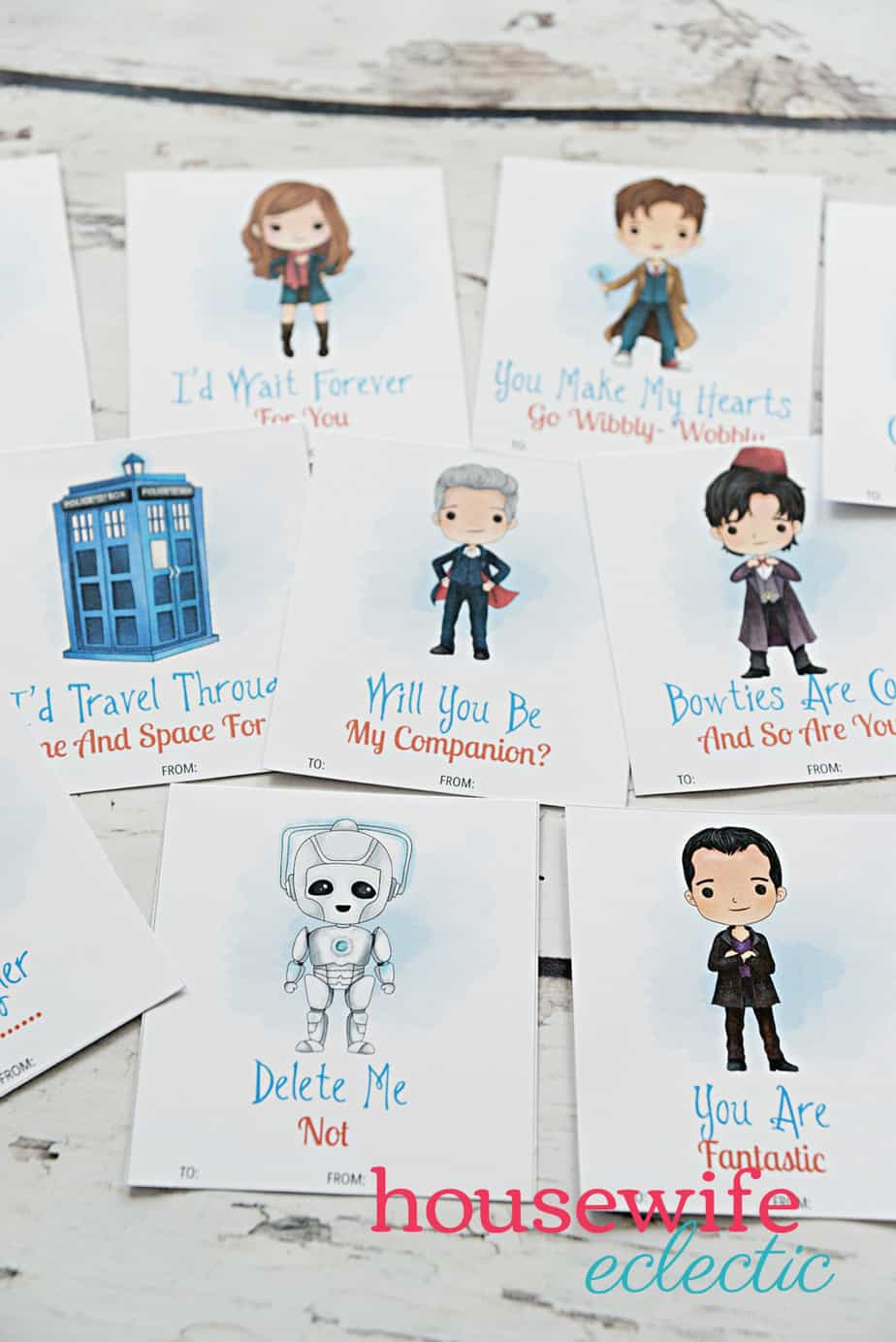 Free Printable Doctor Who Valentines - Housewife Eclectic for Free Printable Doctor Who Valentines