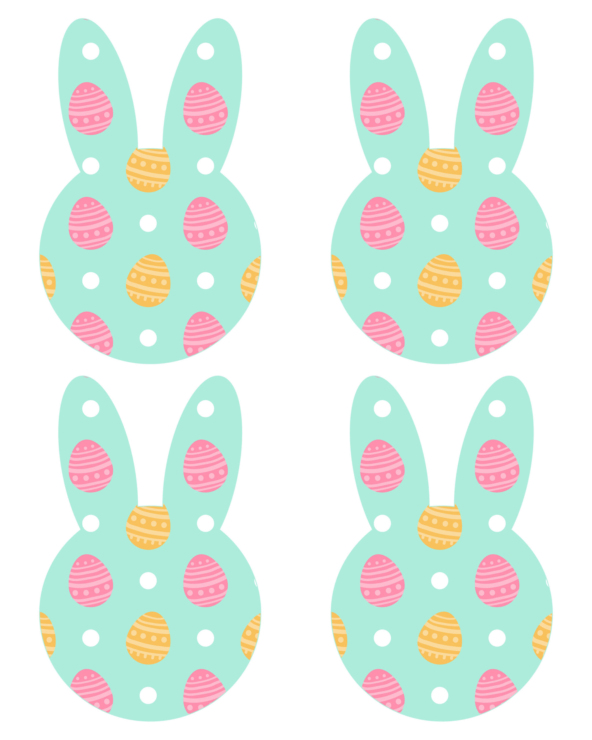 Free Printable Easter Bunny Banner - The Cottage Market with Free Printable Easter Bunting