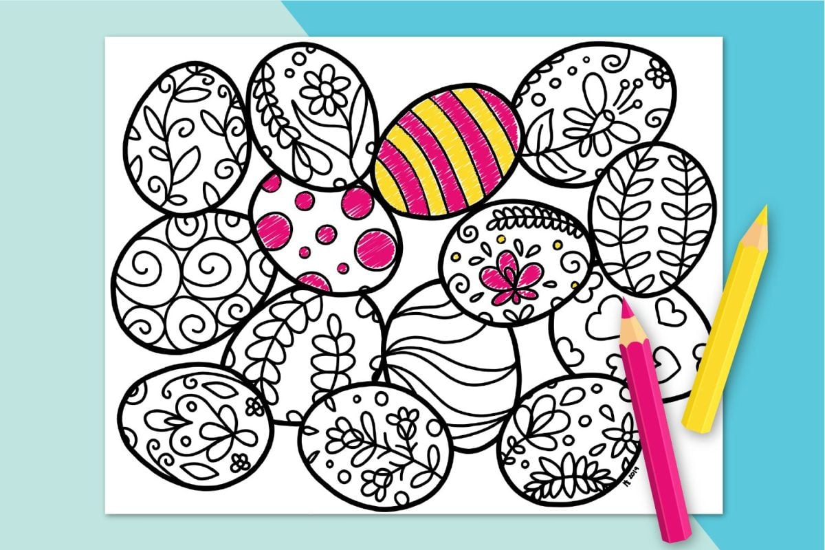 Free Printable Easter Coloring Page - Hey, Let&amp;#039;S Make Stuff intended for Free Printable Easter Stuff