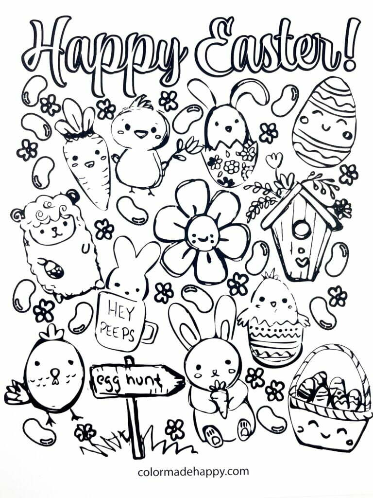 Free Printable Easter Coloring Pages pertaining to Free Printable Easter Drawings