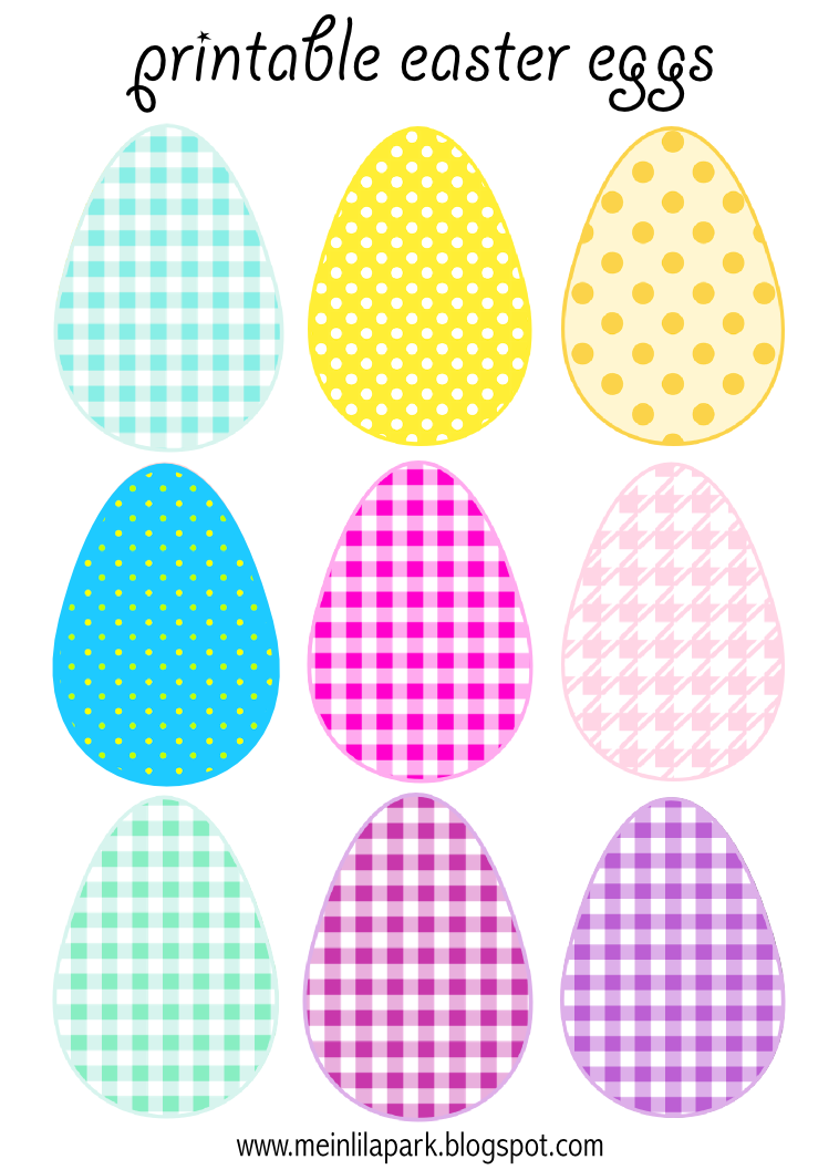 Free Printable Easter Eggs In 3 Different Sizes pertaining to Free Printable Easter Stuff