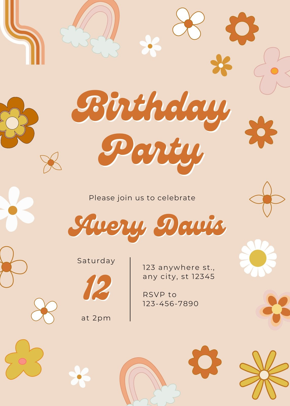 Free, Printable, Editable Kids Party Invitation Templates | Canva regarding American Girl Party Invitations Free Printable