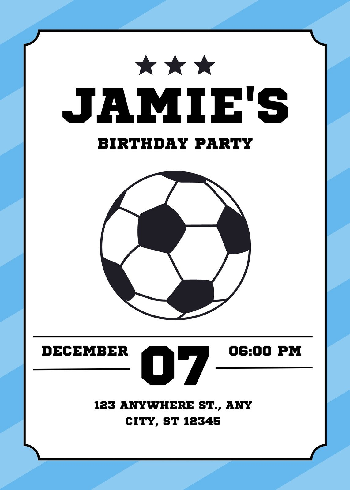 Free, Printable, Editable Kids Party Invitation Templates | Canva with Free Printable Birthday Invitations For Him