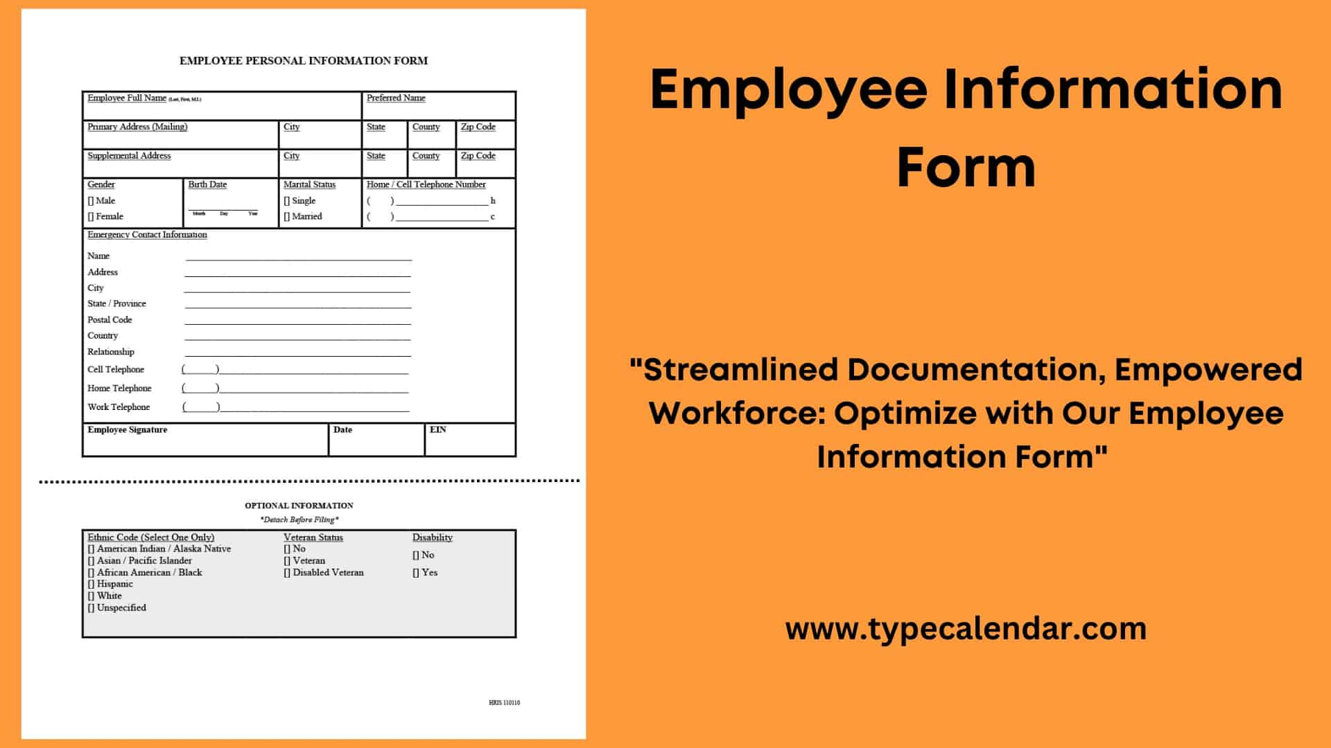 Free Printable Employee Information Form Templates [Pdf, Word regarding Form W 4 2025 Free Printable