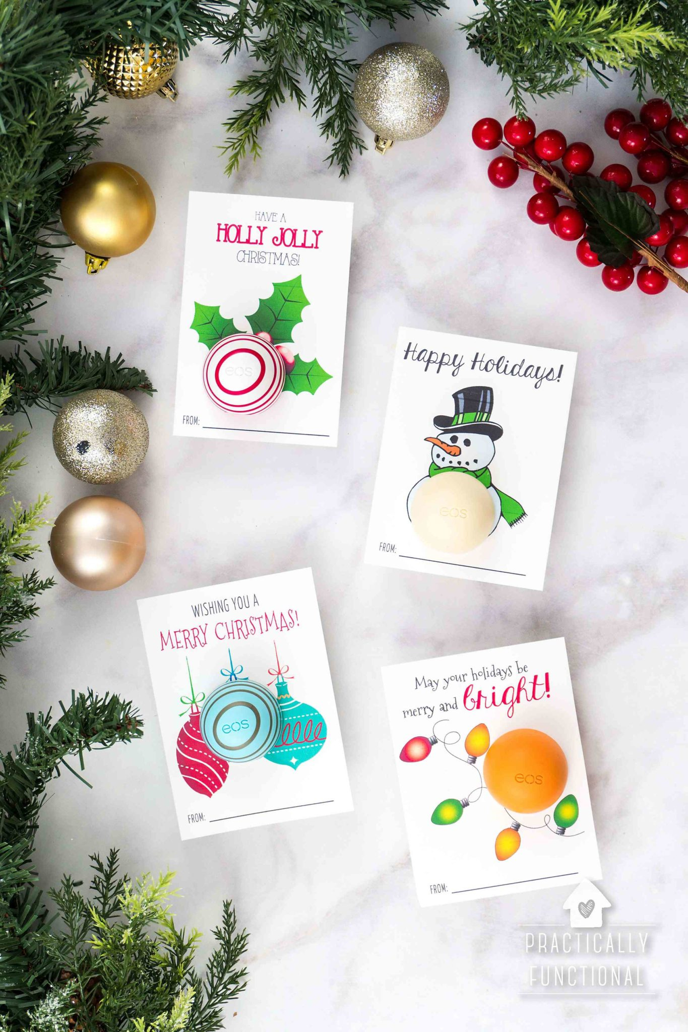 Free Printable Eos Lip Balm Christmas Gifts – Practically Functional pertaining to Free Printable Eos Christmas Card