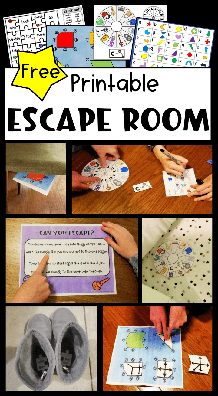 Free Printable Escape Room For Kids with Free Printable Escape Room Game