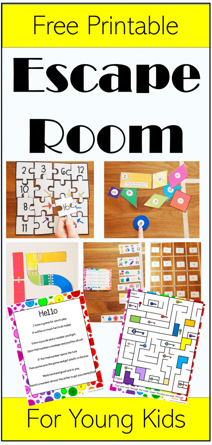 Free Printable Escape Room For Young Kids | Faaliyetler, Oyun intended for Free Printable Escape Room Game