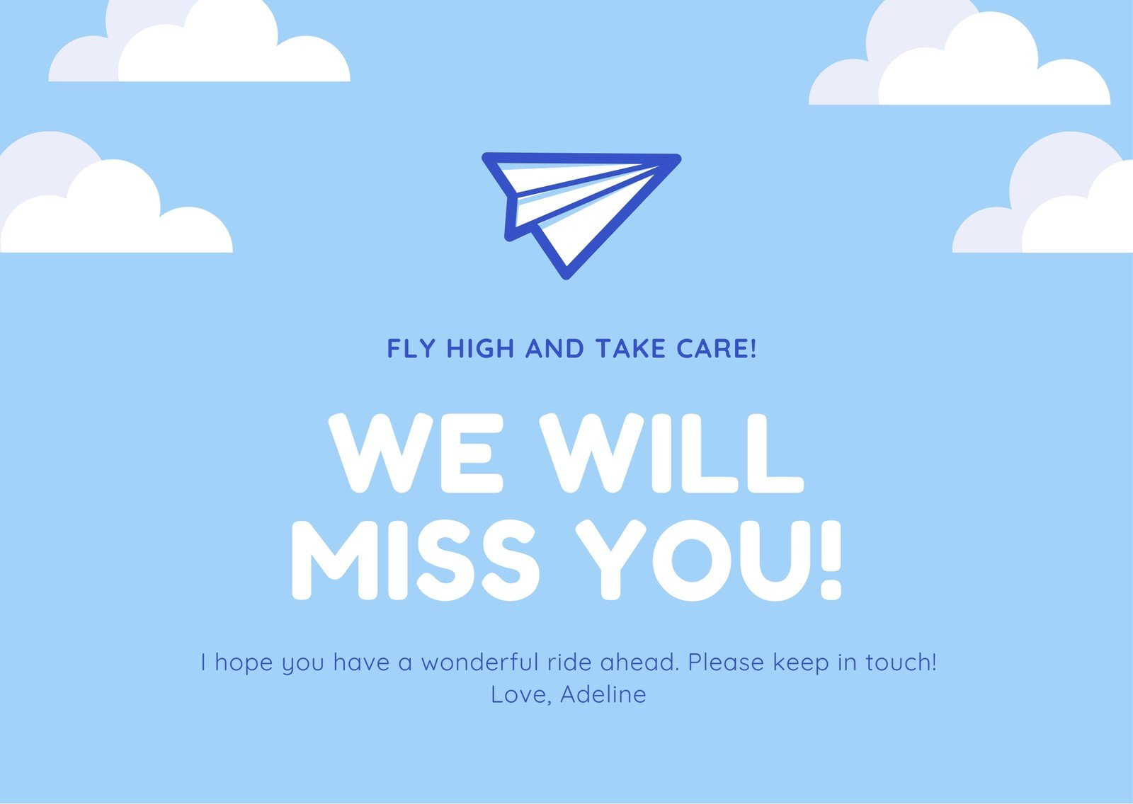 Free, Printable Farewell Card Templates To Personalize Online | Canva for Free Printable Goodbye Cards
