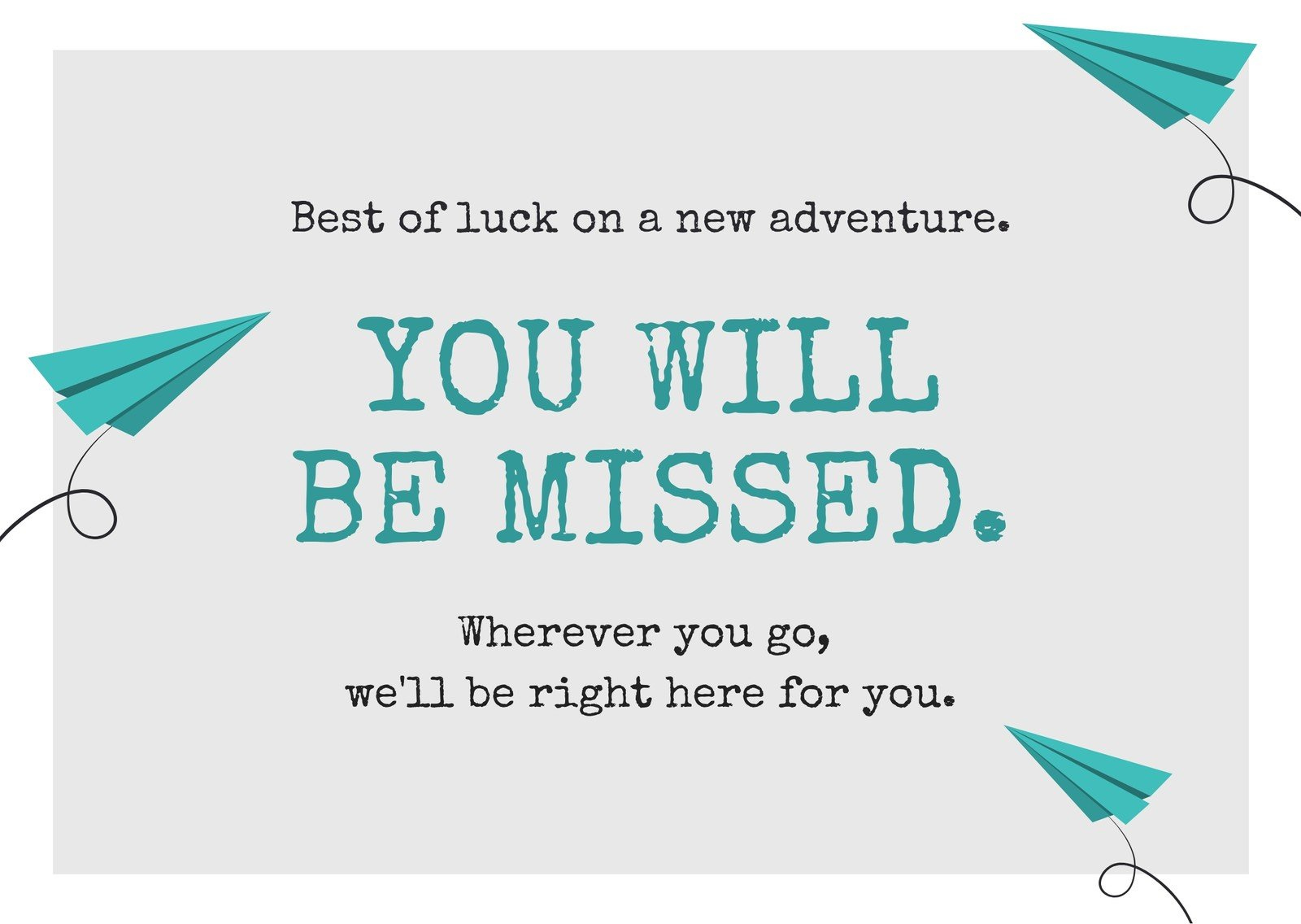 Free, Printable Farewell Card Templates To Personalize Online | Canva in Free Printable Farewell Card For Coworker