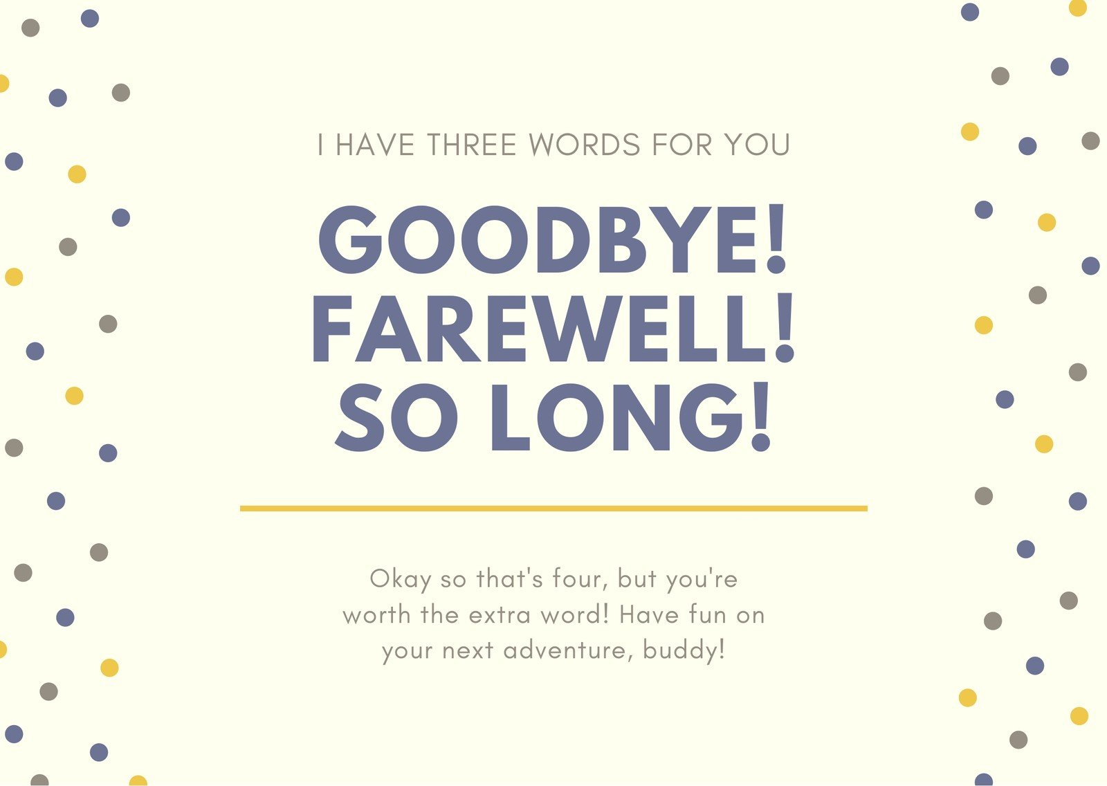 Free, Printable Farewell Card Templates To Personalize Online | Canva pertaining to Free Printable Farewell Card for Coworker