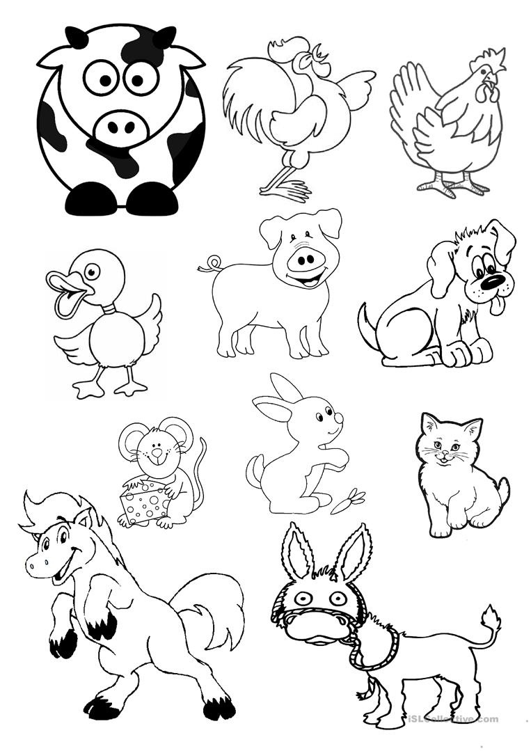 Free Printable Farm Animal Cutouts in Free Printable Farm Animal Cutouts